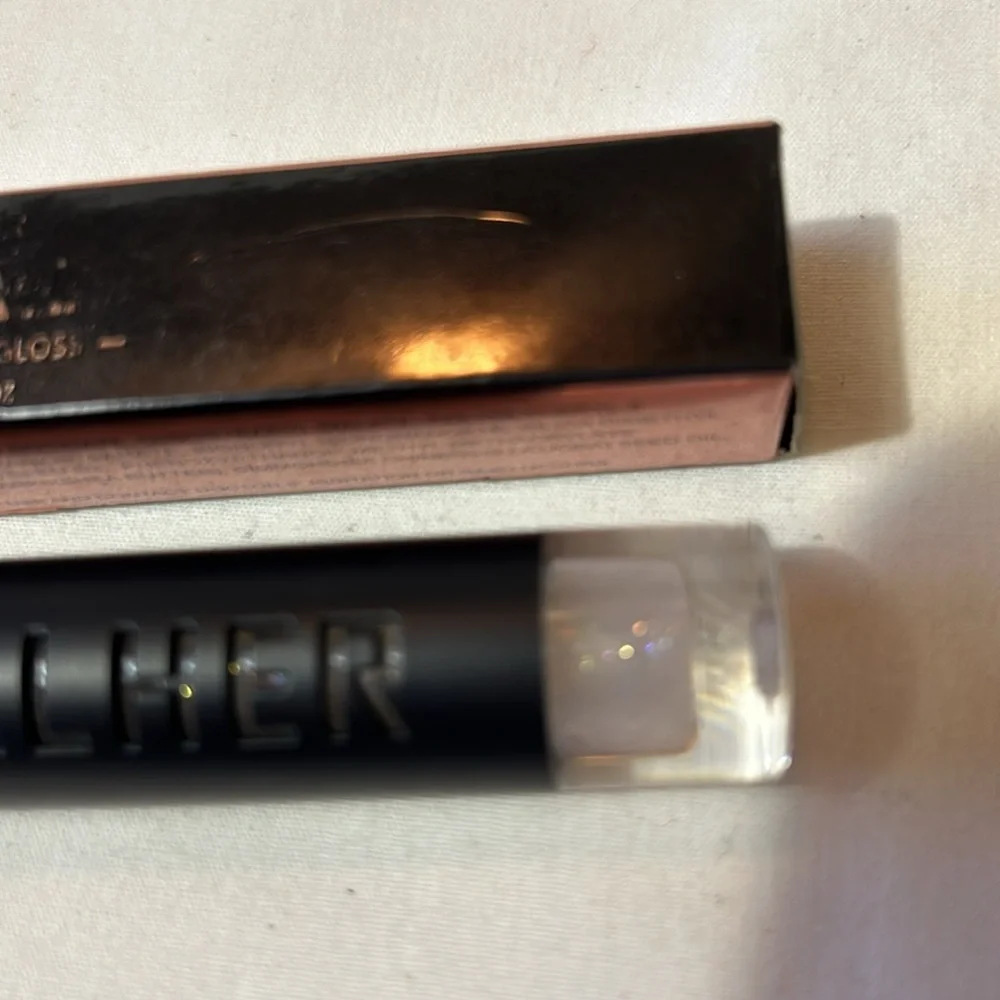 RealHer High Shimmering Lip Gloss- I Am Brave-ShimmerSilver  NIB